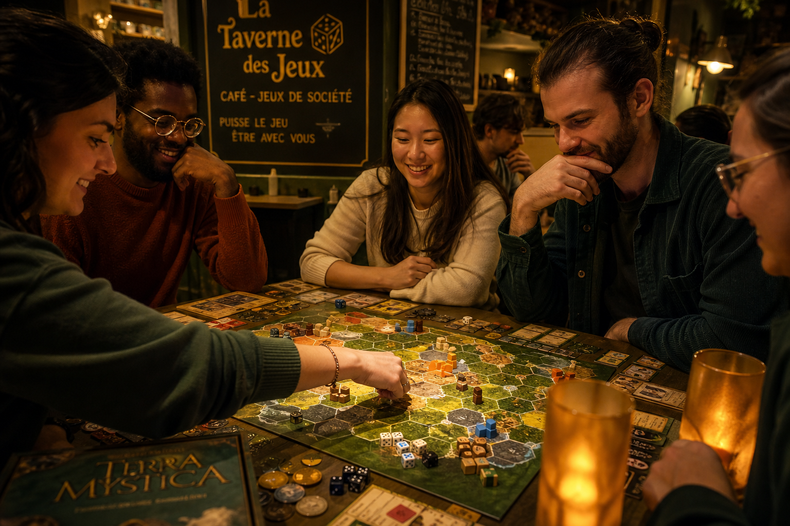 Soirée jeux de société conviviale
